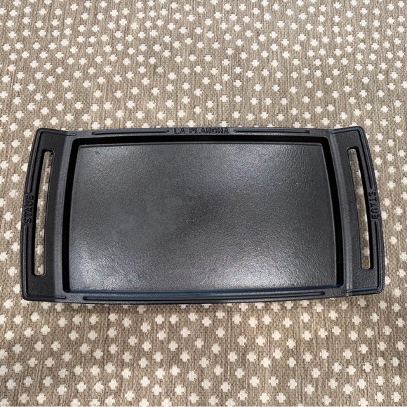 Staub Matte Black Cast Iron Griddle